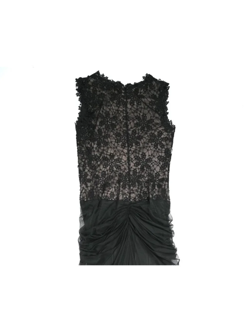 Tadashi Shoji Floral Lace Sleeveless Gown in Black - Picture 6 of 7
